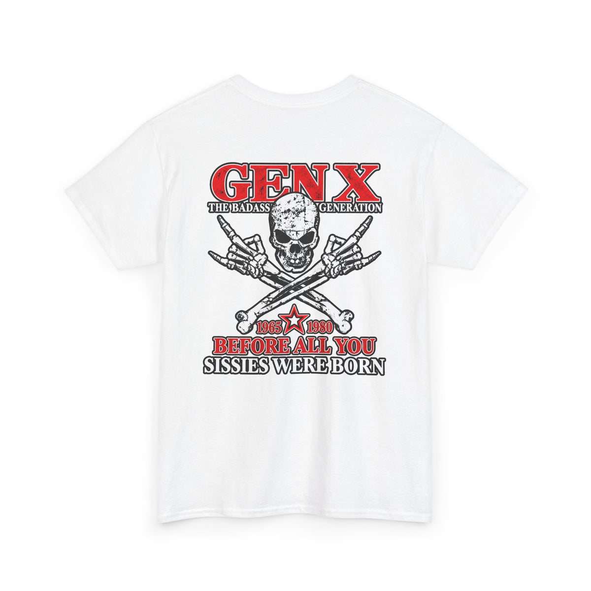 Gen X T‑Shirt — "The Badass Generation" Skull & Crossbones Retro Tee