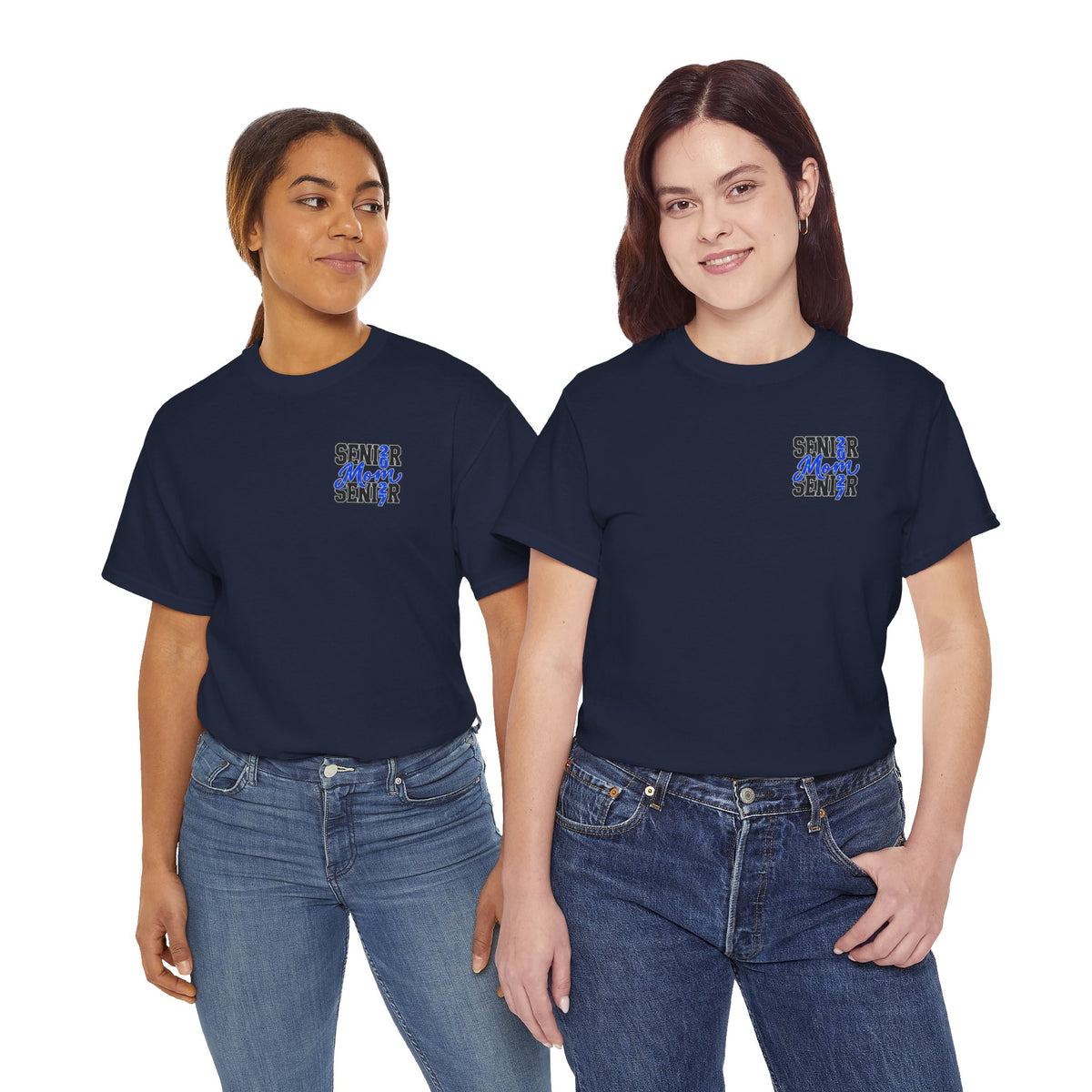 Senior Mom 2027 T-Shirt — Back Print Proud Senior Parent Tee