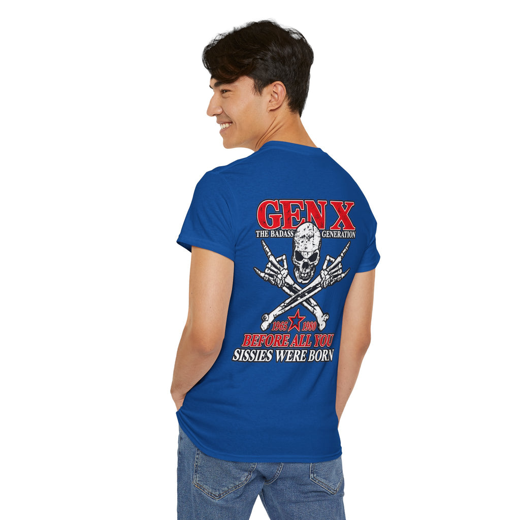 Gen X T‑Shirt — "The Badass Generation" Skull & Crossbones Retro Tee