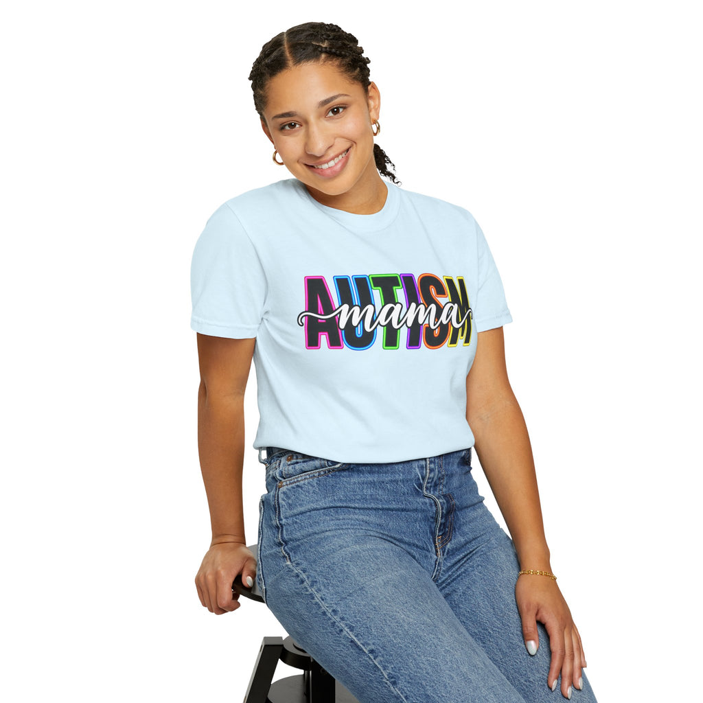 Autism Mama T-Shirt — Colorful Pride Support Tee for Moms