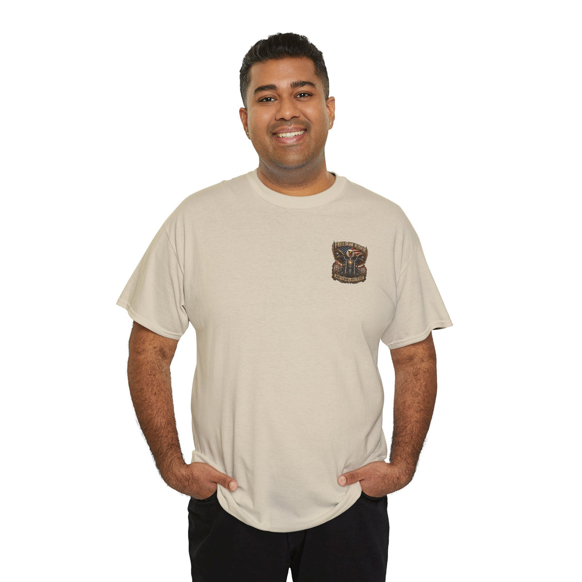 Freedom Rider Motorcycle T‑Shirt — Born to Roam Vintage Biker Tee