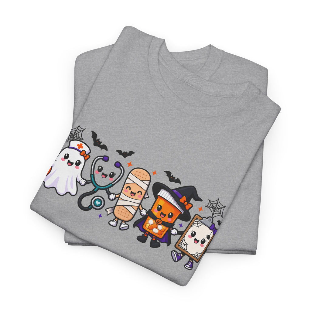 Halloween Candy Characters Tee — Cute Trick-or-Treat Ghosts & Candy Corn Shirt