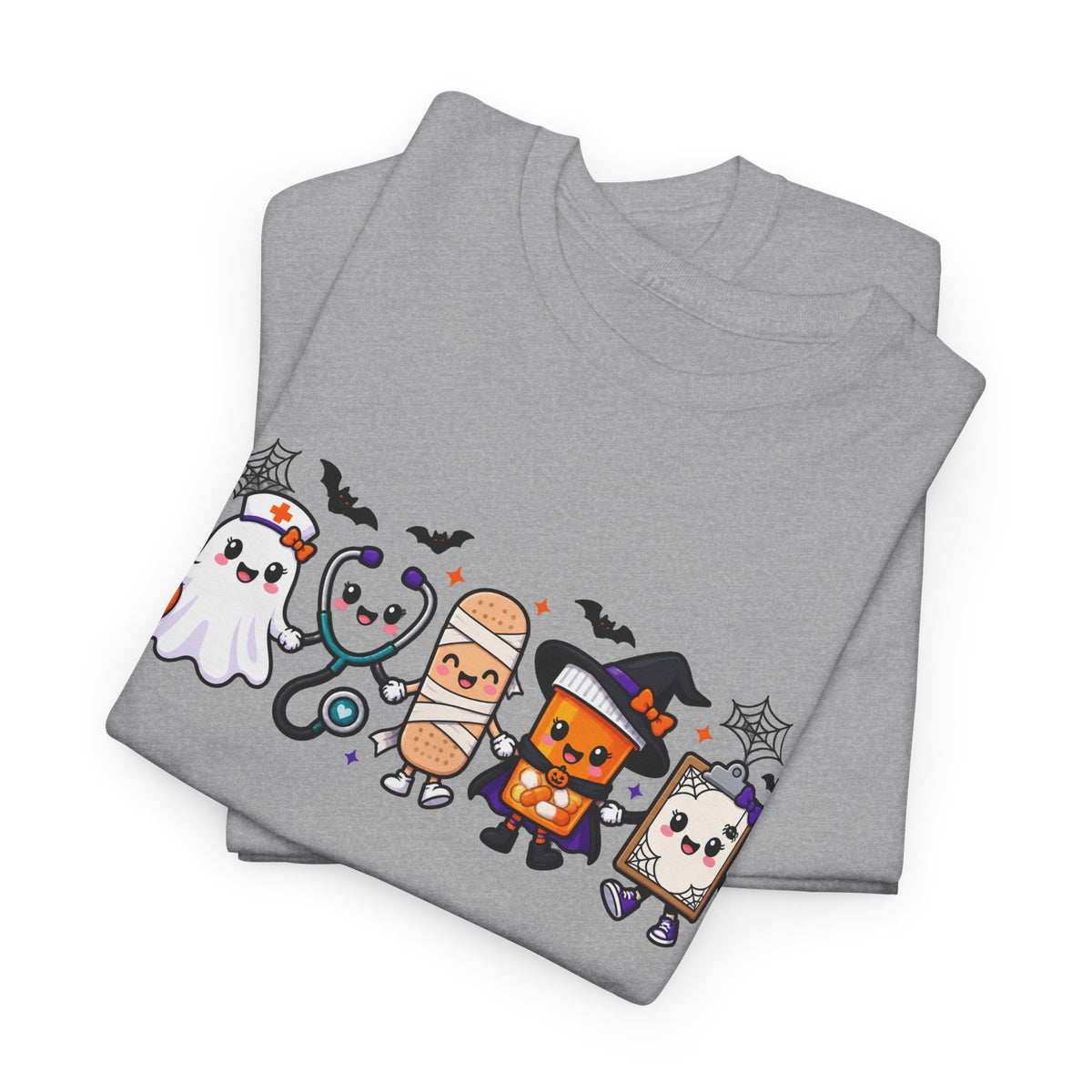 Halloween Candy Characters Tee — Cute Trick-or-Treat Ghosts & Candy Corn Shirt