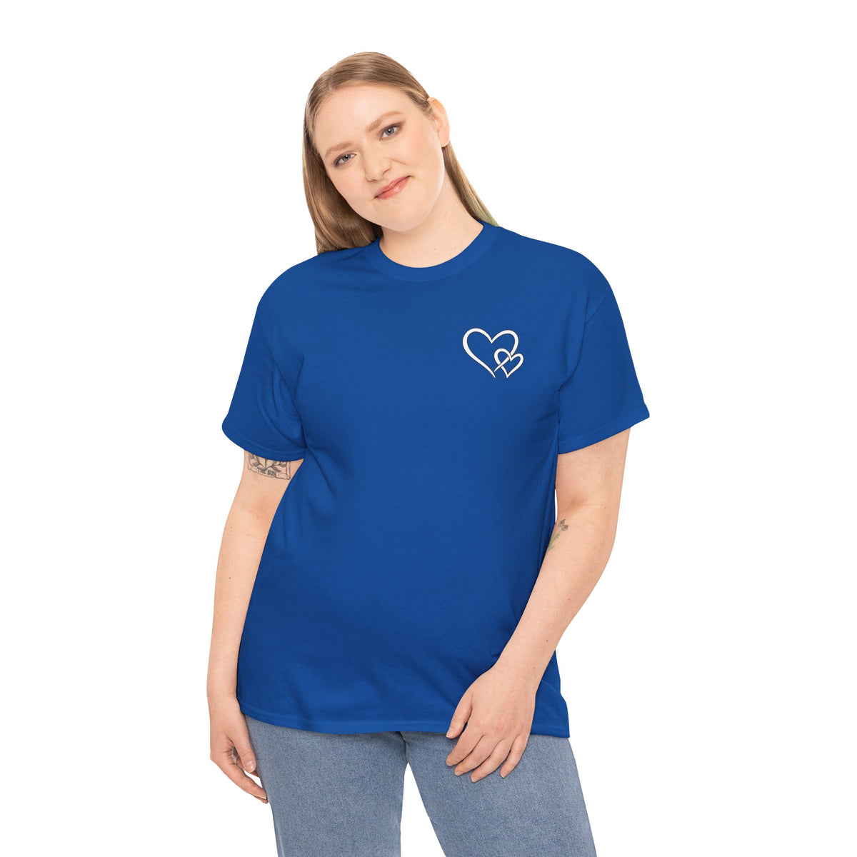 Inspirational Heart T-Shirt – "To the Person Behind Me: You Are Amazing, Beautiful and Enough" Motivational Tee
