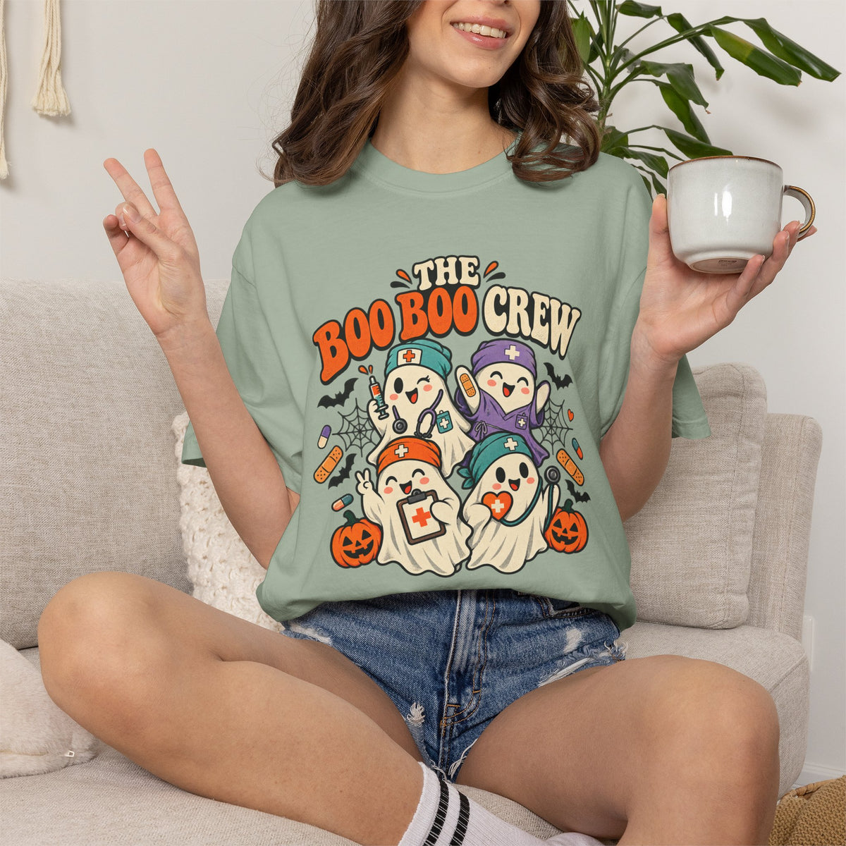 Halloween 'The Boo Boo Crew' Graphic T-Shirt