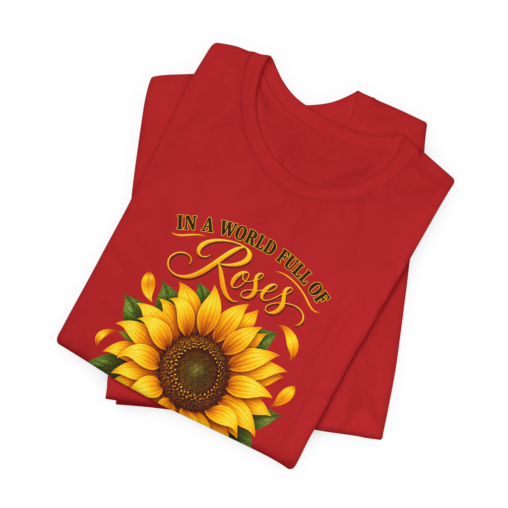 Be a Sunflower T-Shirt | Inspirational Floral Graphic