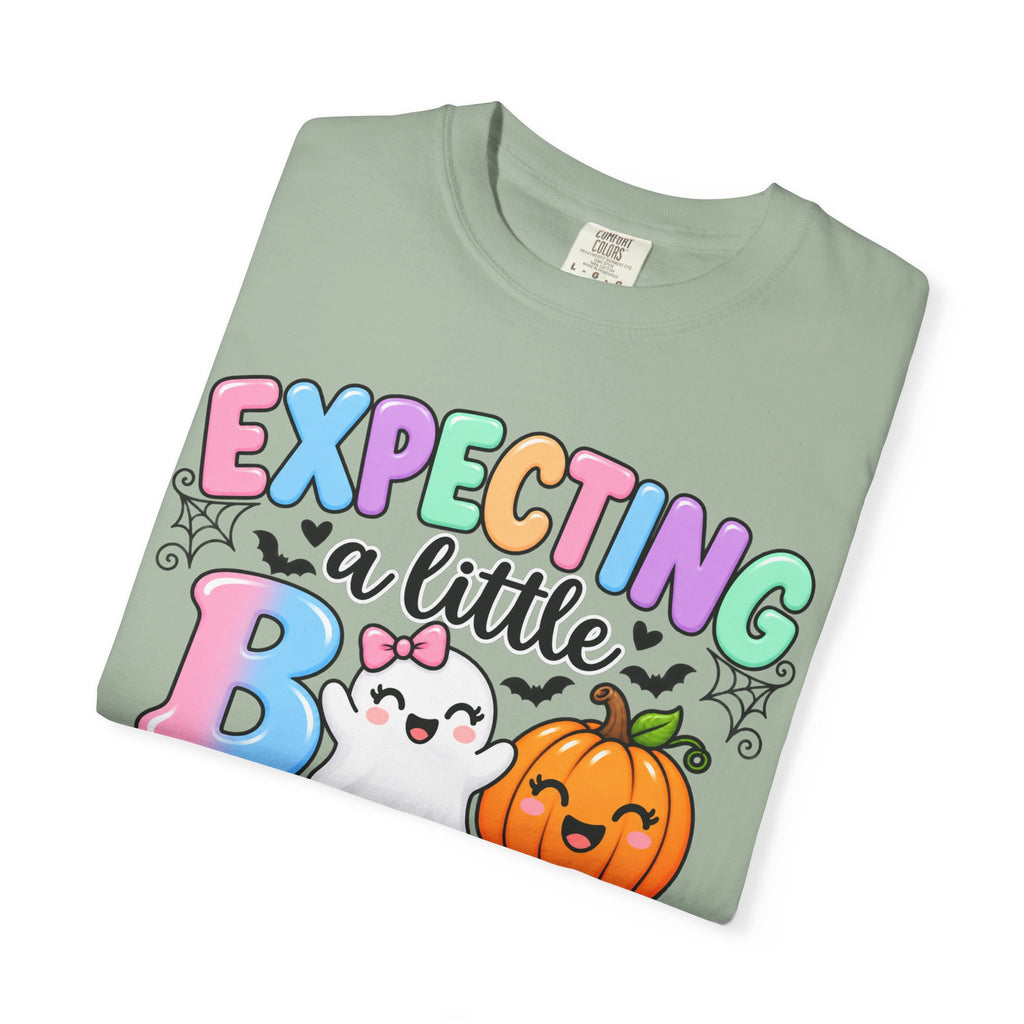 Expecting a Little Boo Maternity T-Shirt — Cute Halloween Pregnancy Tee