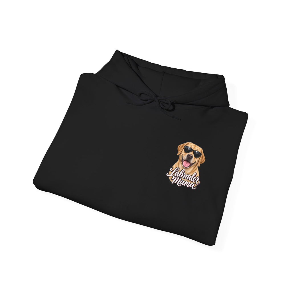 Labrador Mama Hoodie — Dog Mom Sweatshirt with Cute Sunglasses Lab Design