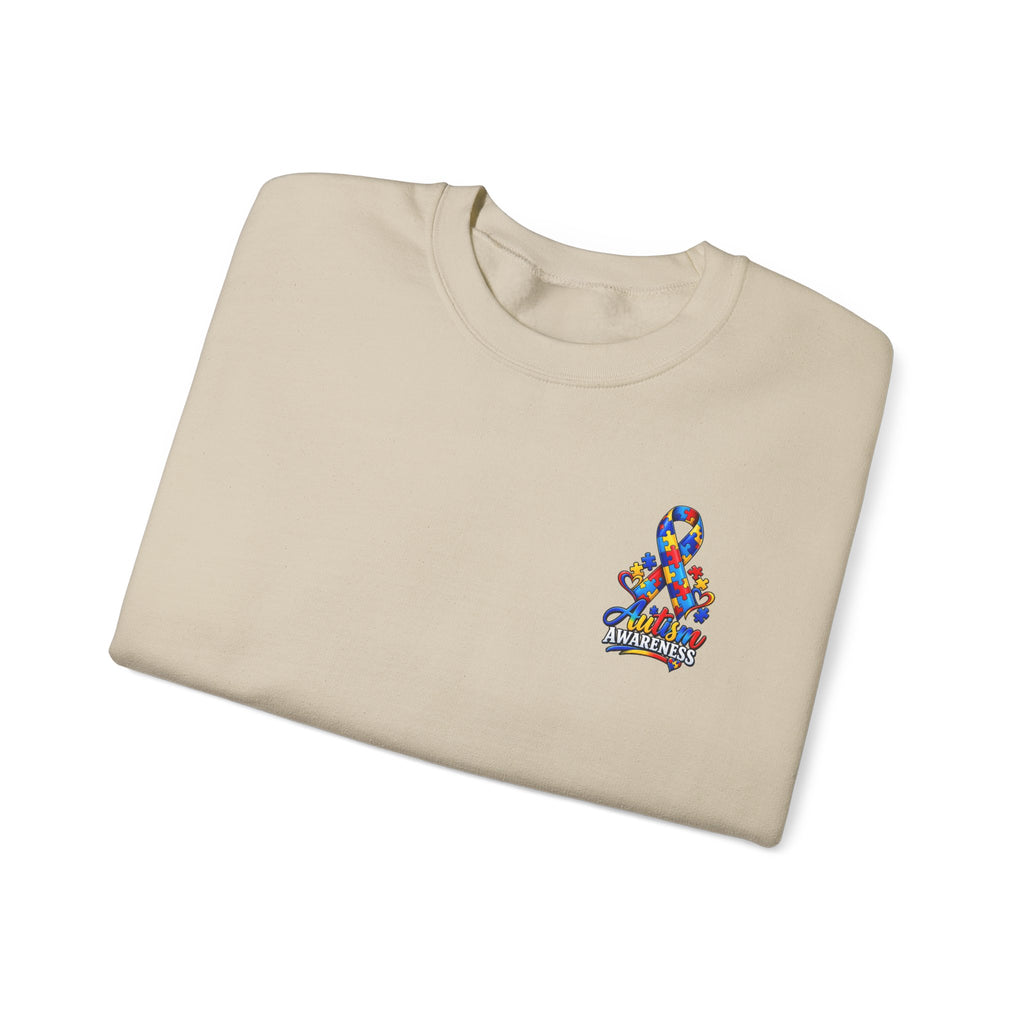 Autism Awareness Ribbon Crewneck Sweatshirt