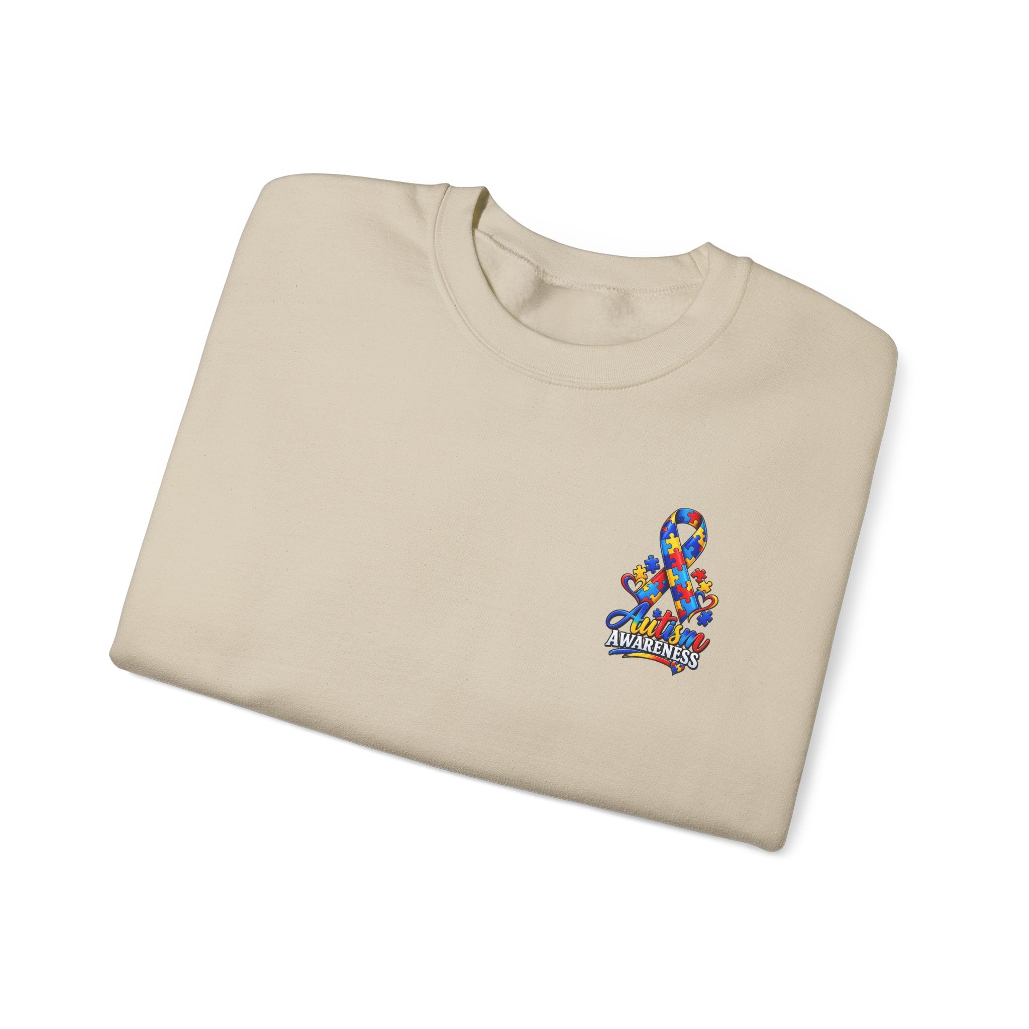 Autism Awareness Ribbon Crewneck Sweatshirt
