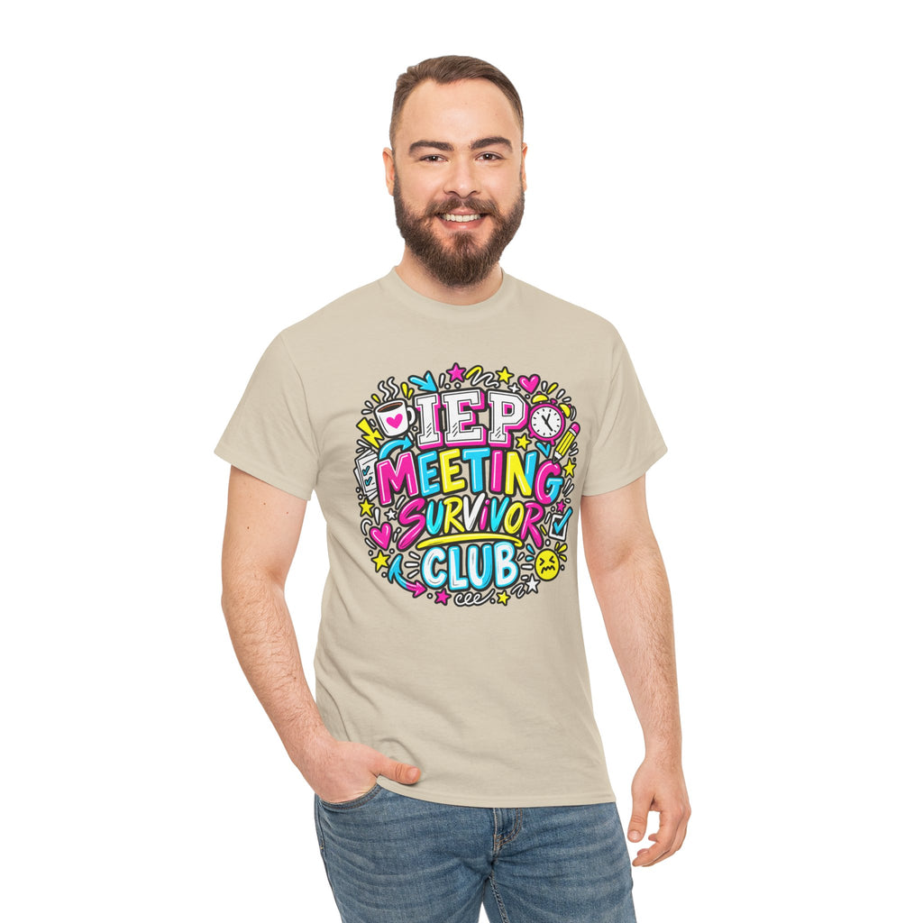 Video Meeting Survivor Club T-Shirt — Funny Remote Work Tee