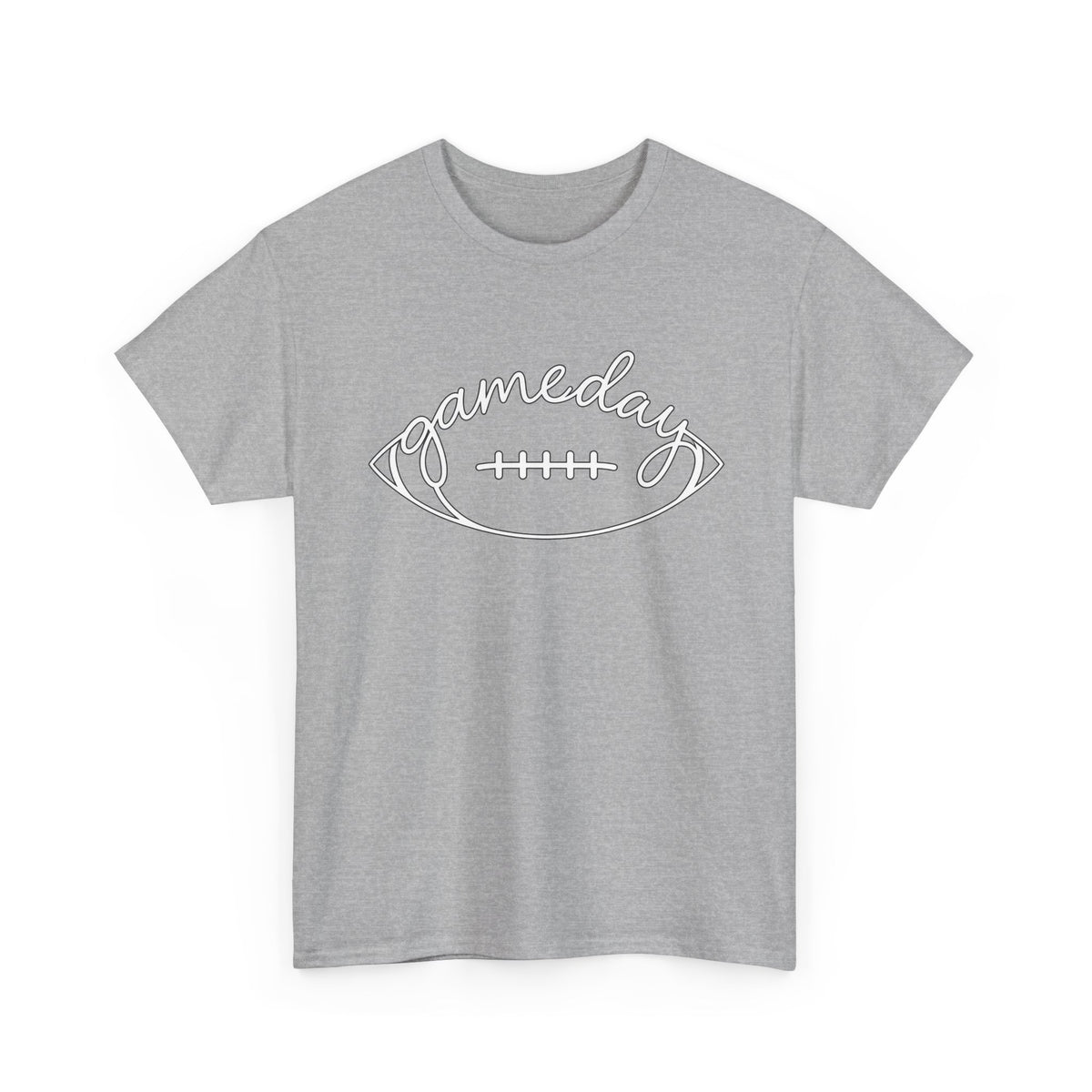 Gameday Football Tee — 'gameday' Script Football Graphic T-Shirt