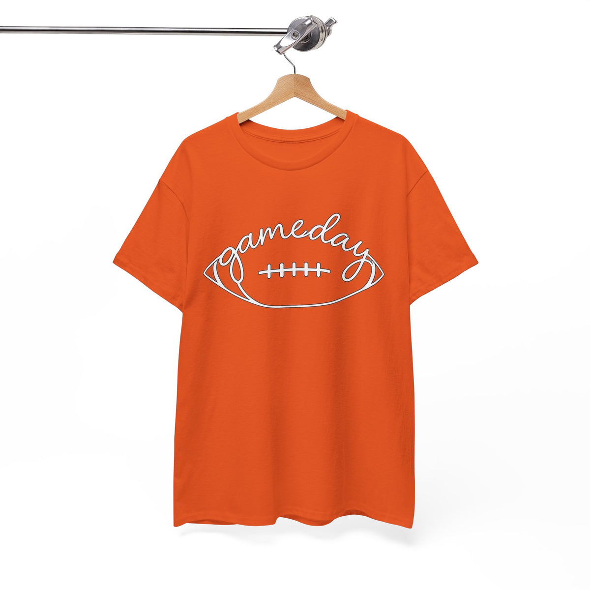 Gameday Football Tee — 'gameday' Script Football Graphic T-Shirt