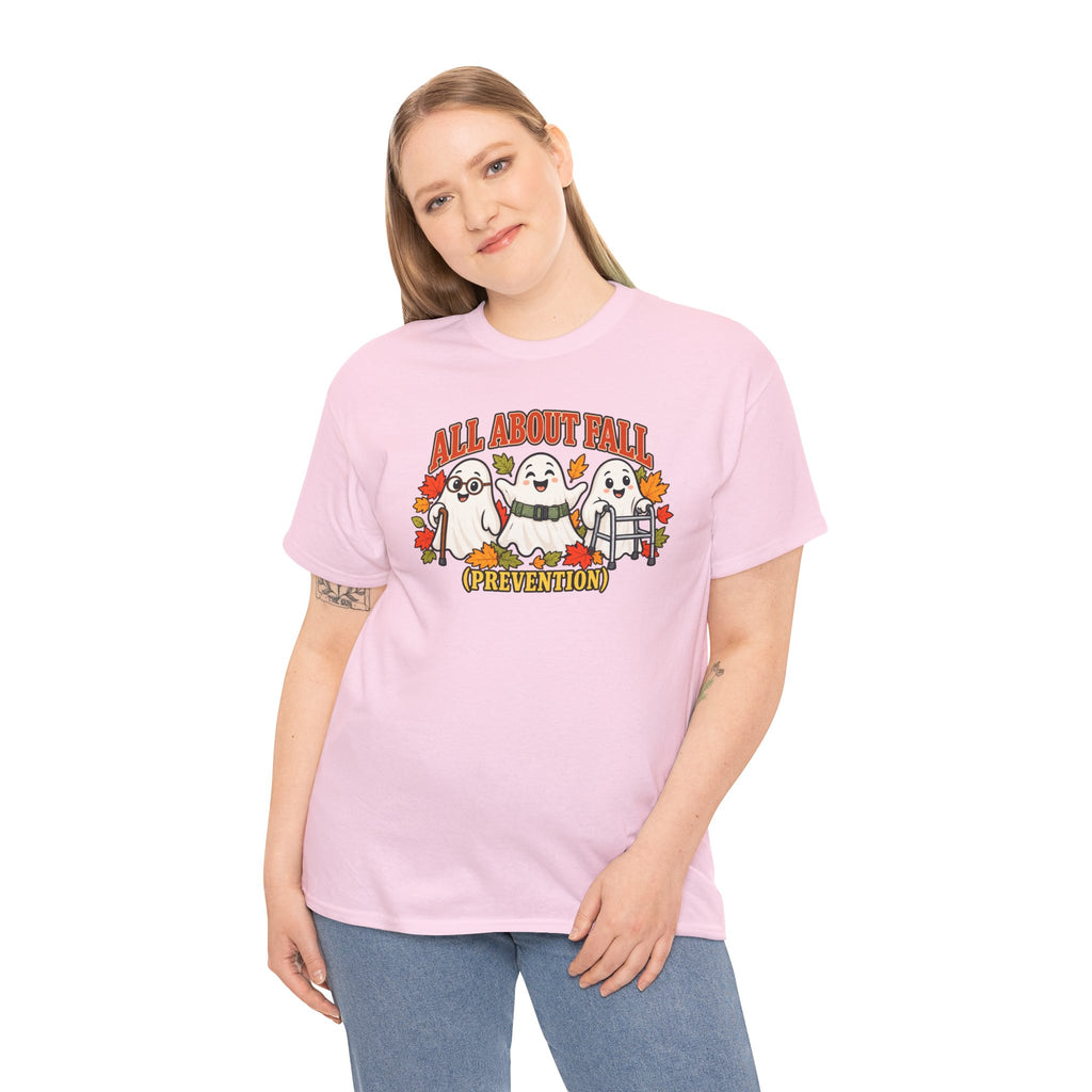 All About Fall (Prevention) Ghost Tee — Cute Halloween Autumn T-Shirt