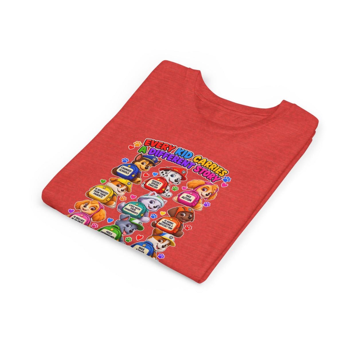Be Kind Youth Short Sleeve Tee – Colorful Cartoon Character Shirt