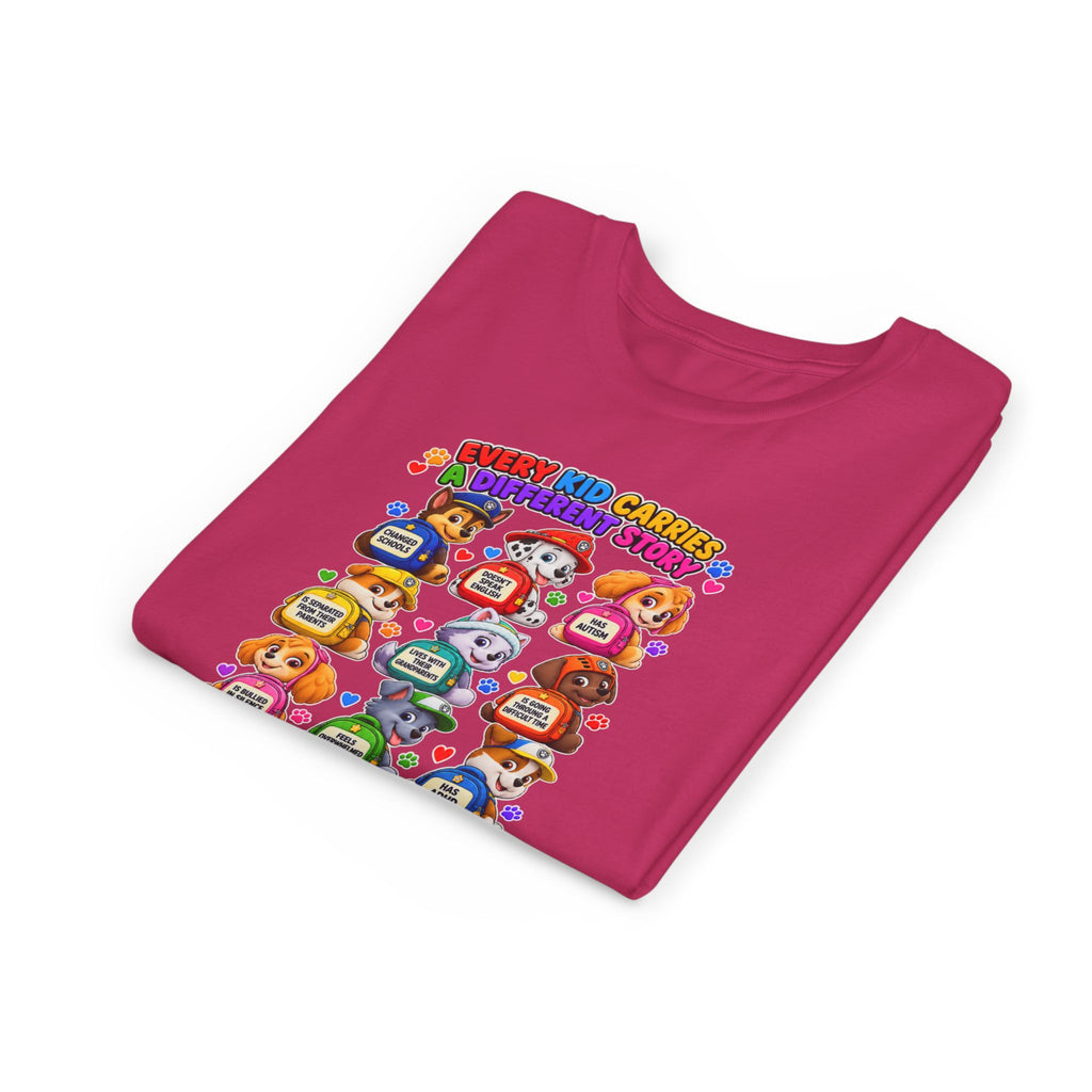 Be Kind Youth Short Sleeve Tee – Colorful Cartoon Character Shirt