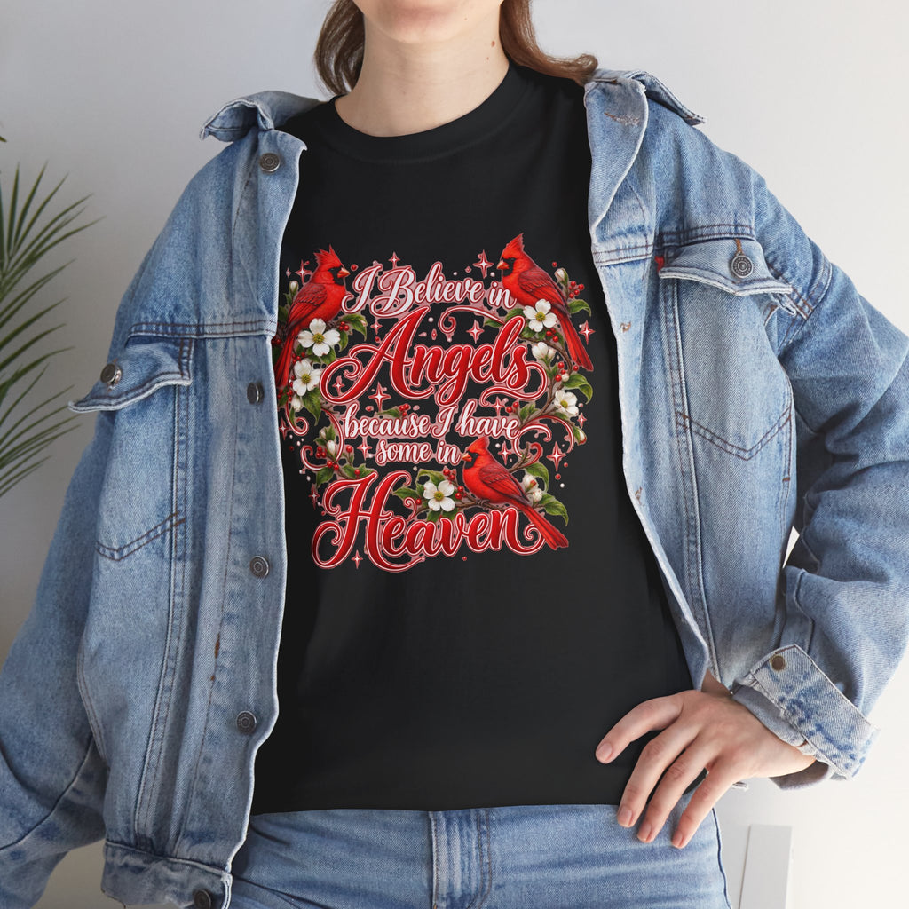 Angels from Heaven Cardinal Christmas T-Shirt