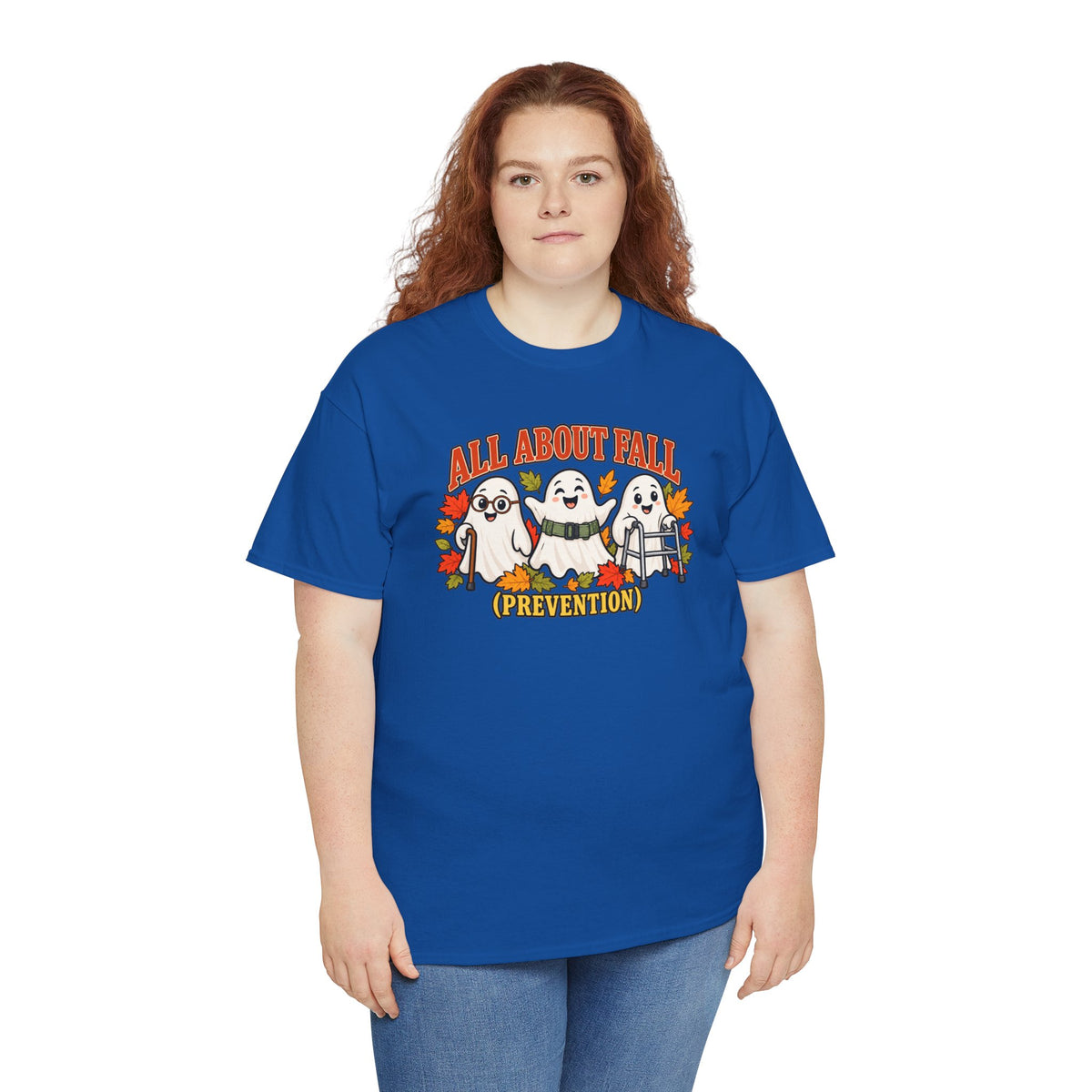 All About Fall (Prevention) Ghost Tee — Cute Halloween Autumn T-Shirt