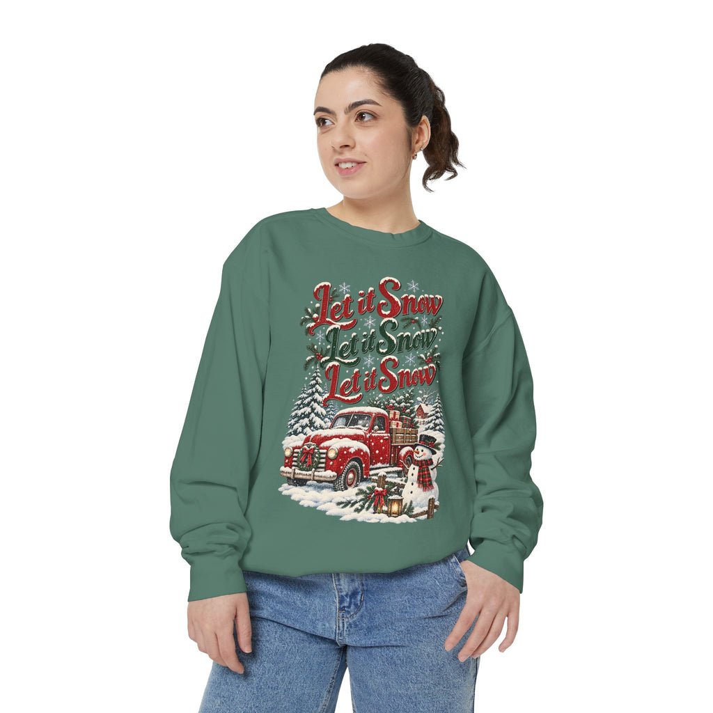 Let It Snow Vintage Truck Sweatshirt