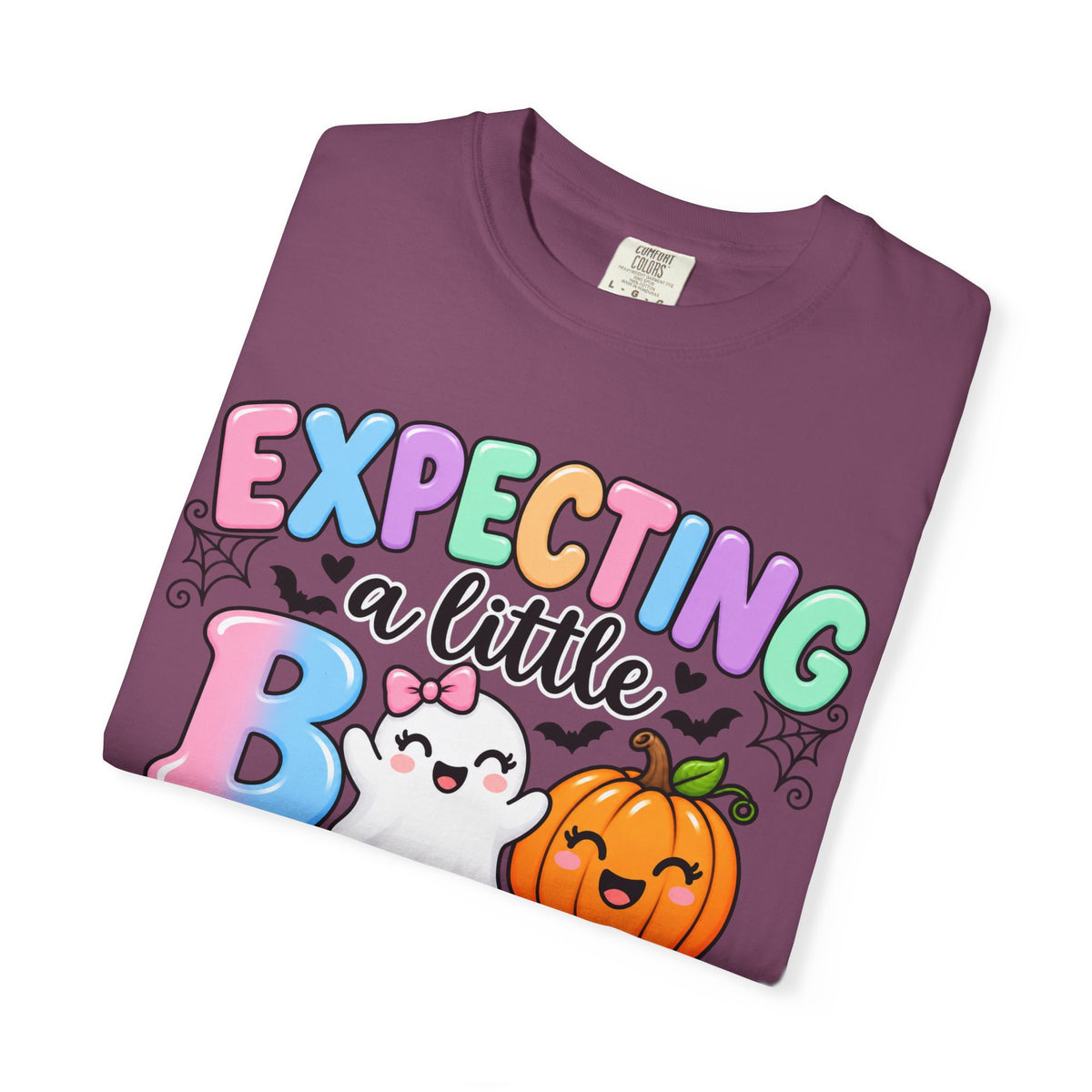 Expecting a Little Boo Maternity T-Shirt — Cute Halloween Pregnancy Tee