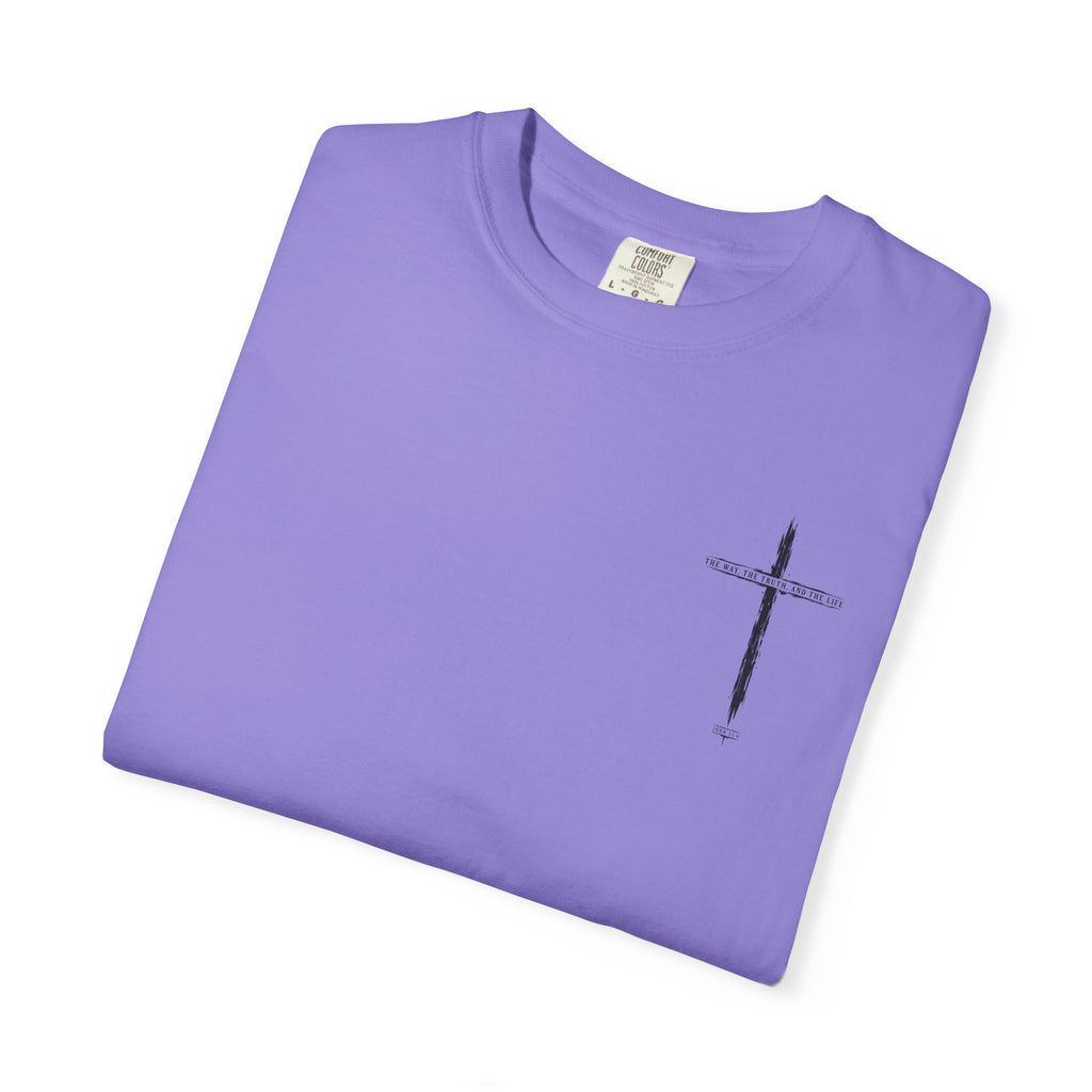 Christian Cross T-Shirt — 'The Way, The Truth, The Life' Religious Tee