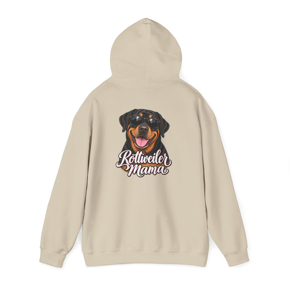 Rottweiler Mama Hoodie — Cute Rottie Portrait Pullover for Dog Moms