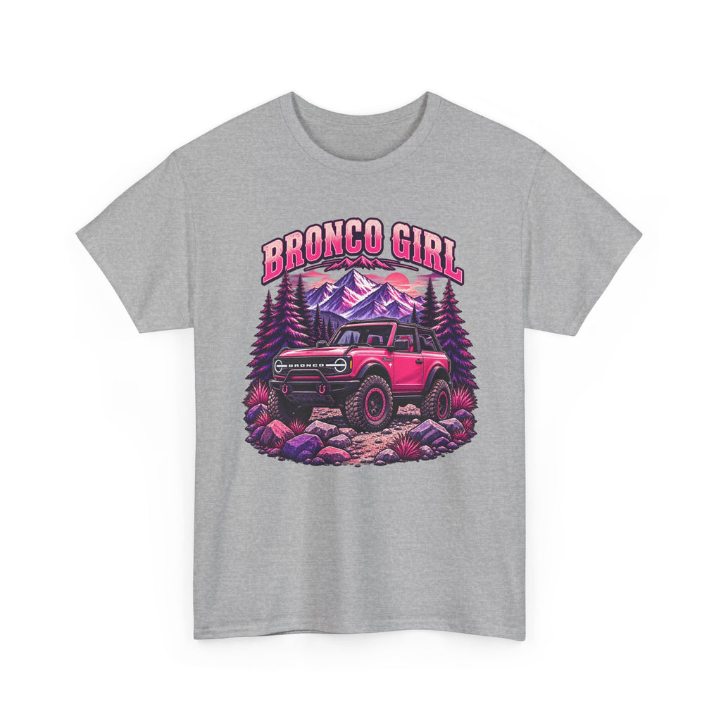 Bronco Girl T-Shirt – Pink Off-Road Truck Graphic Tee