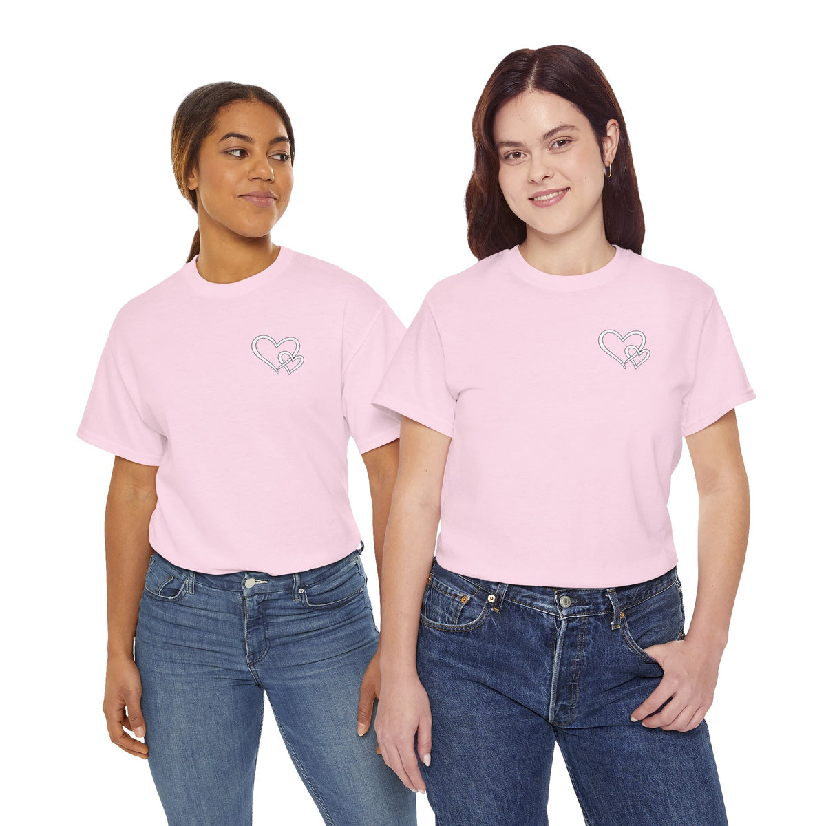 Inspirational Heart T-Shirt – "To the Person Behind Me: You Are Amazing, Beautiful and Enough" Motivational Tee