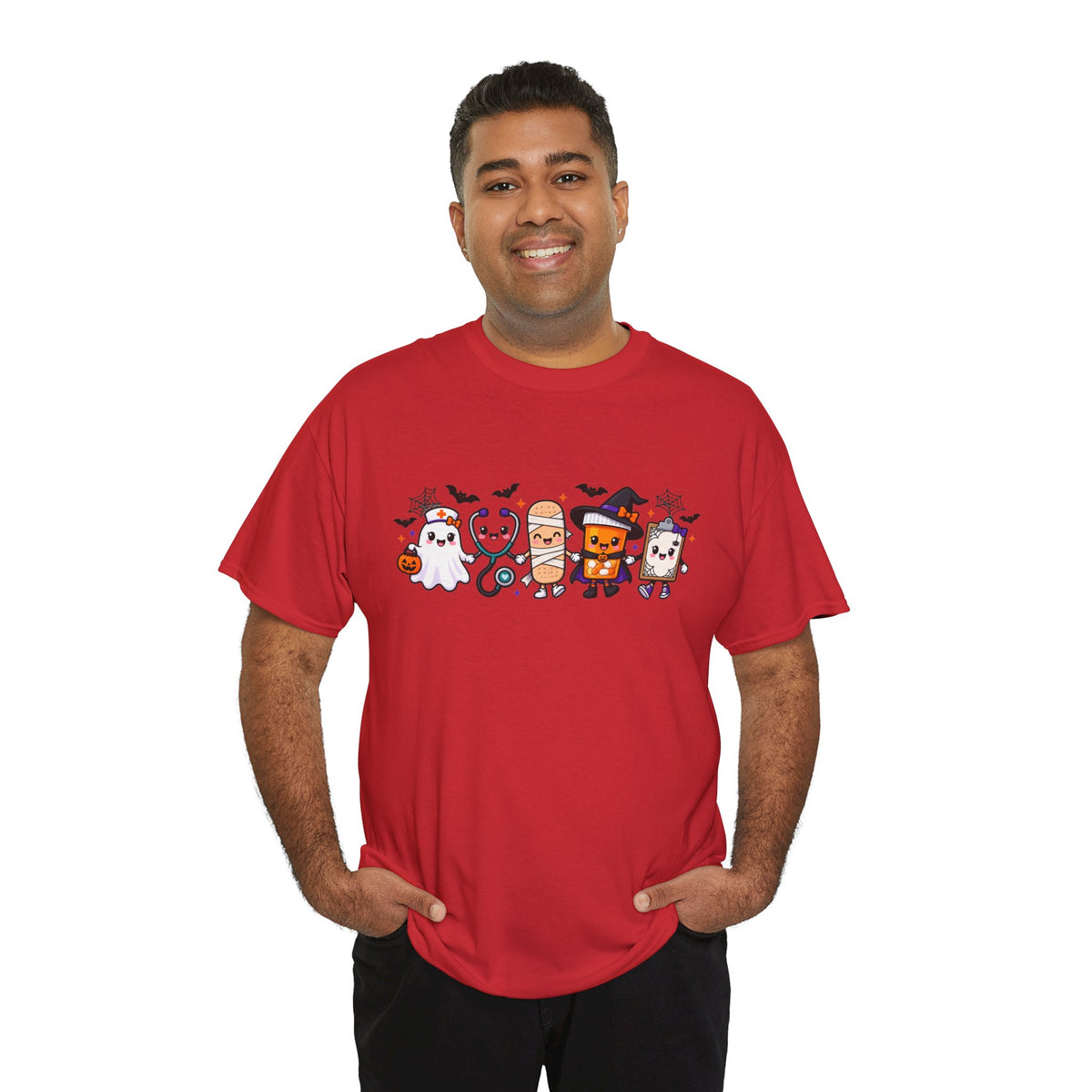 Halloween Candy Characters Tee — Cute Trick-or-Treat Ghosts & Candy Corn Shirt