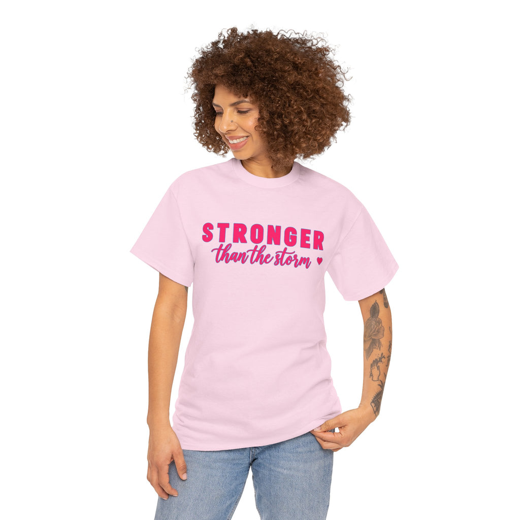 Stronger Than the Storm Tee - Inspirational Women's Resilience T-Shirt