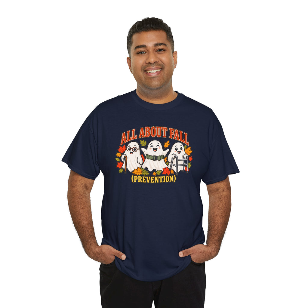 All About Fall (Prevention) Ghost Tee — Cute Halloween Autumn T-Shirt