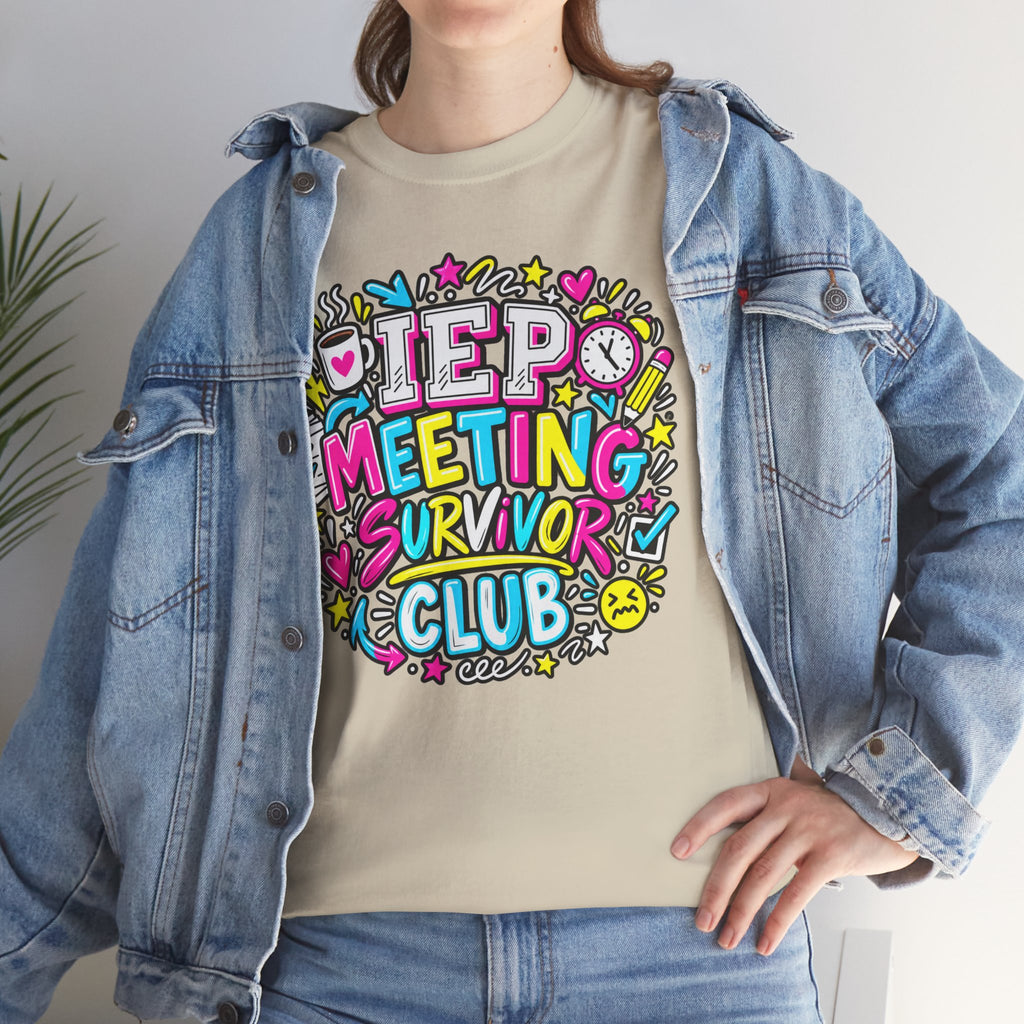Video Meeting Survivor Club T-Shirt — Funny Remote Work Tee