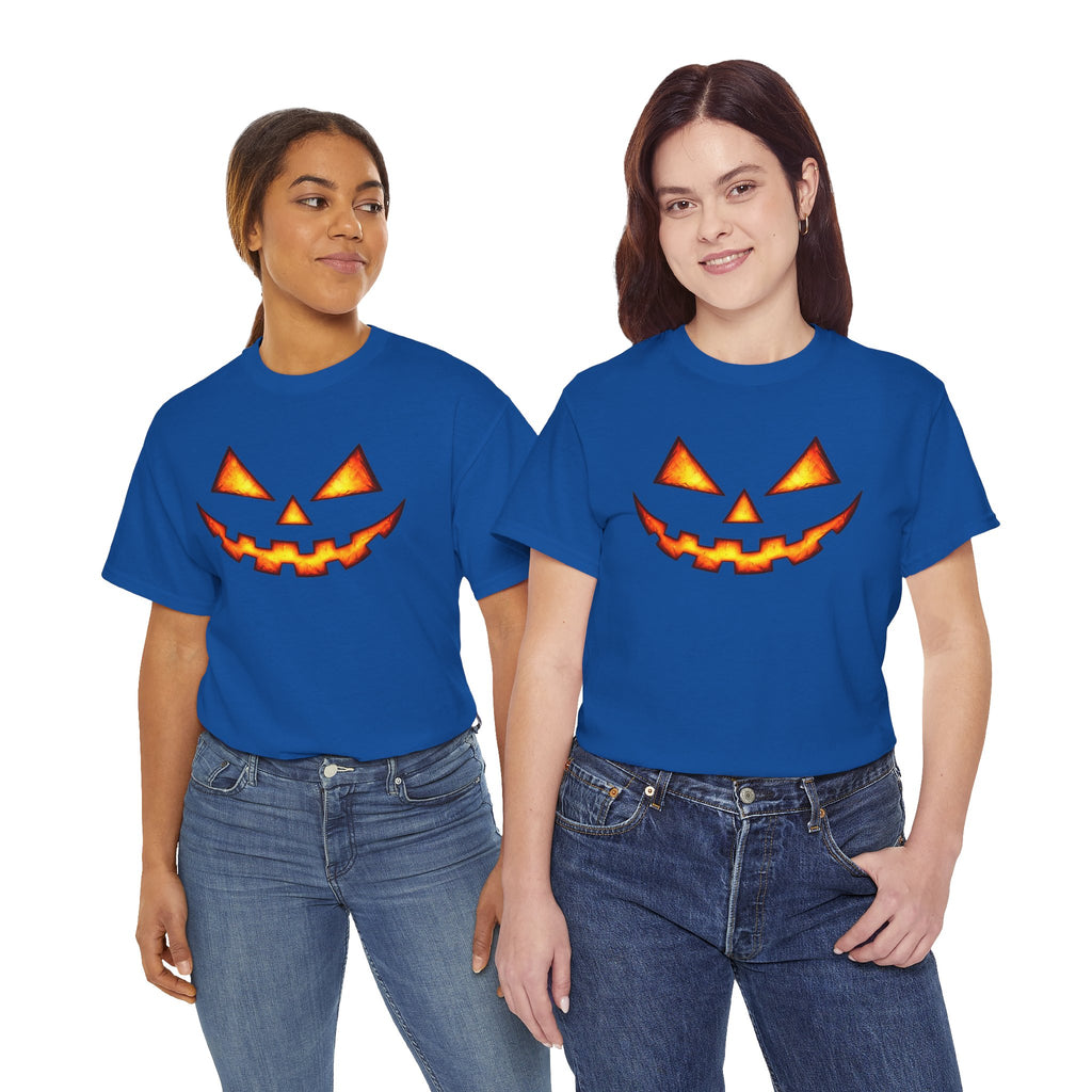 Jack-O'-Lantern Pumpkin Scary Face T-Shirt — Halloween Horror Costume Tee