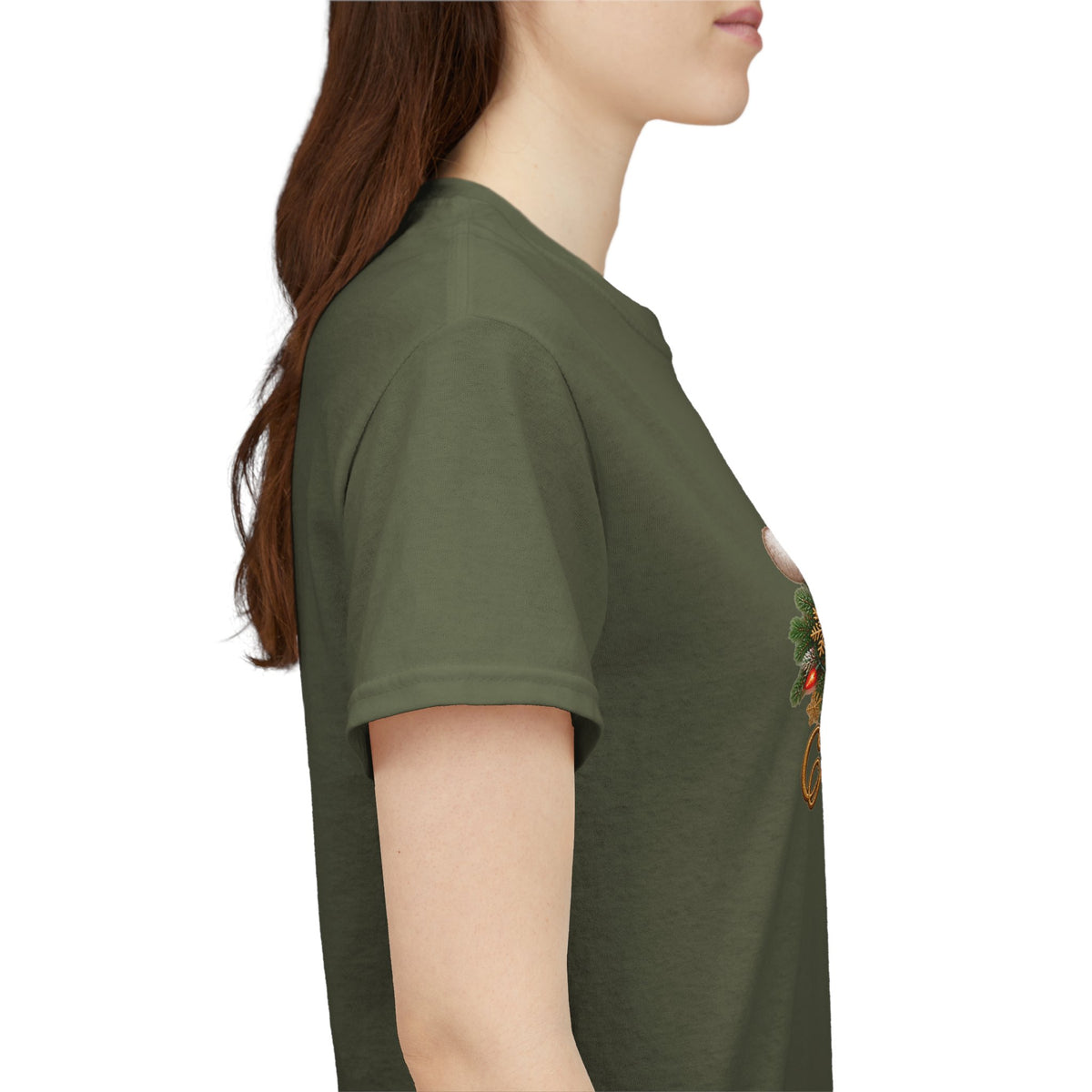 Merry Christmas Paw Prints Holiday Graphic Tee