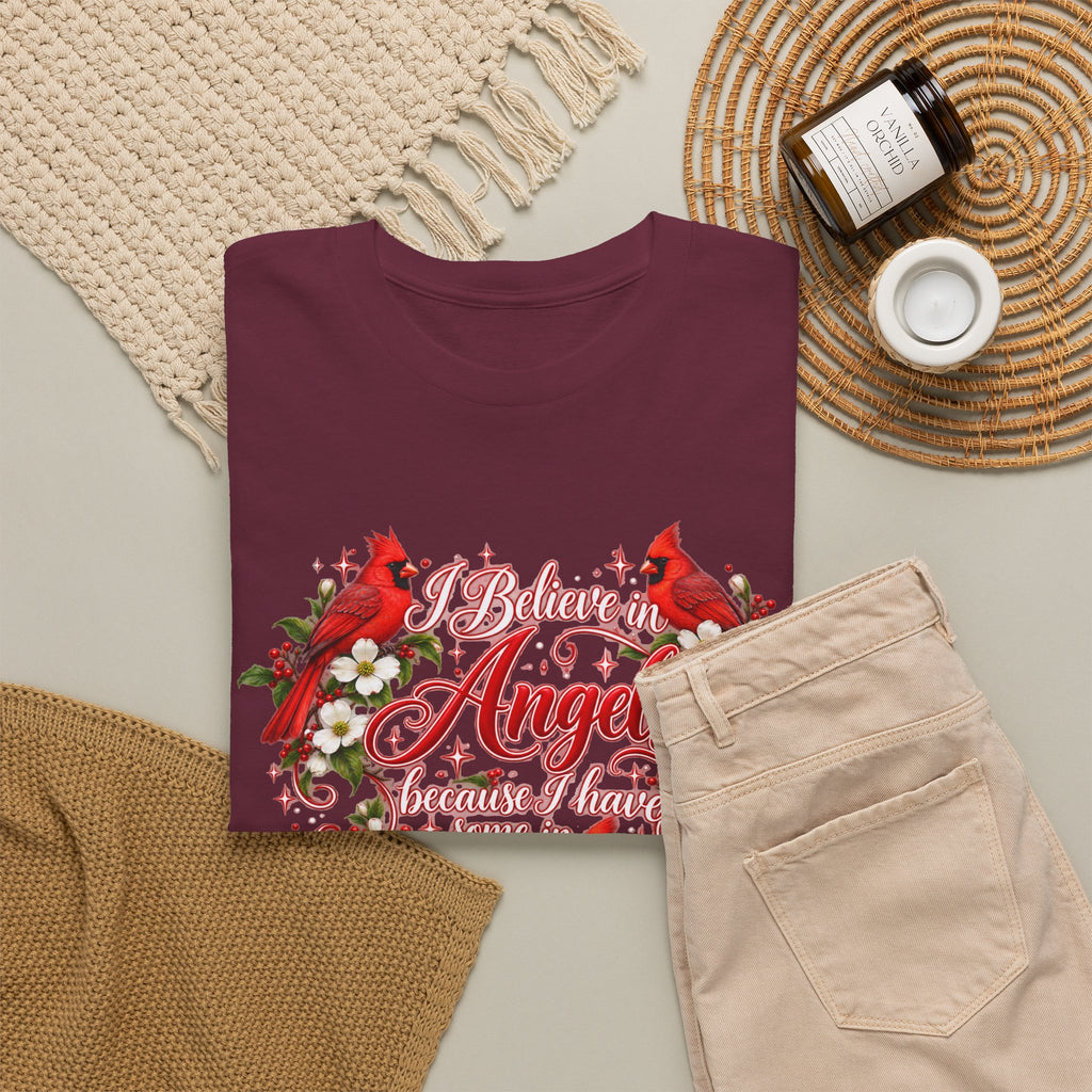 Angels from Heaven Cardinal Christmas T-Shirt