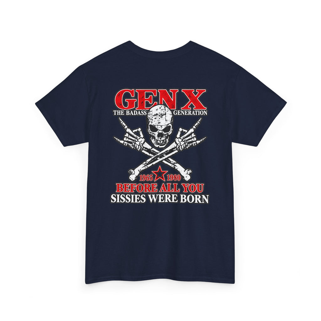 Gen X T‑Shirt — "The Badass Generation" Skull & Crossbones Retro Tee