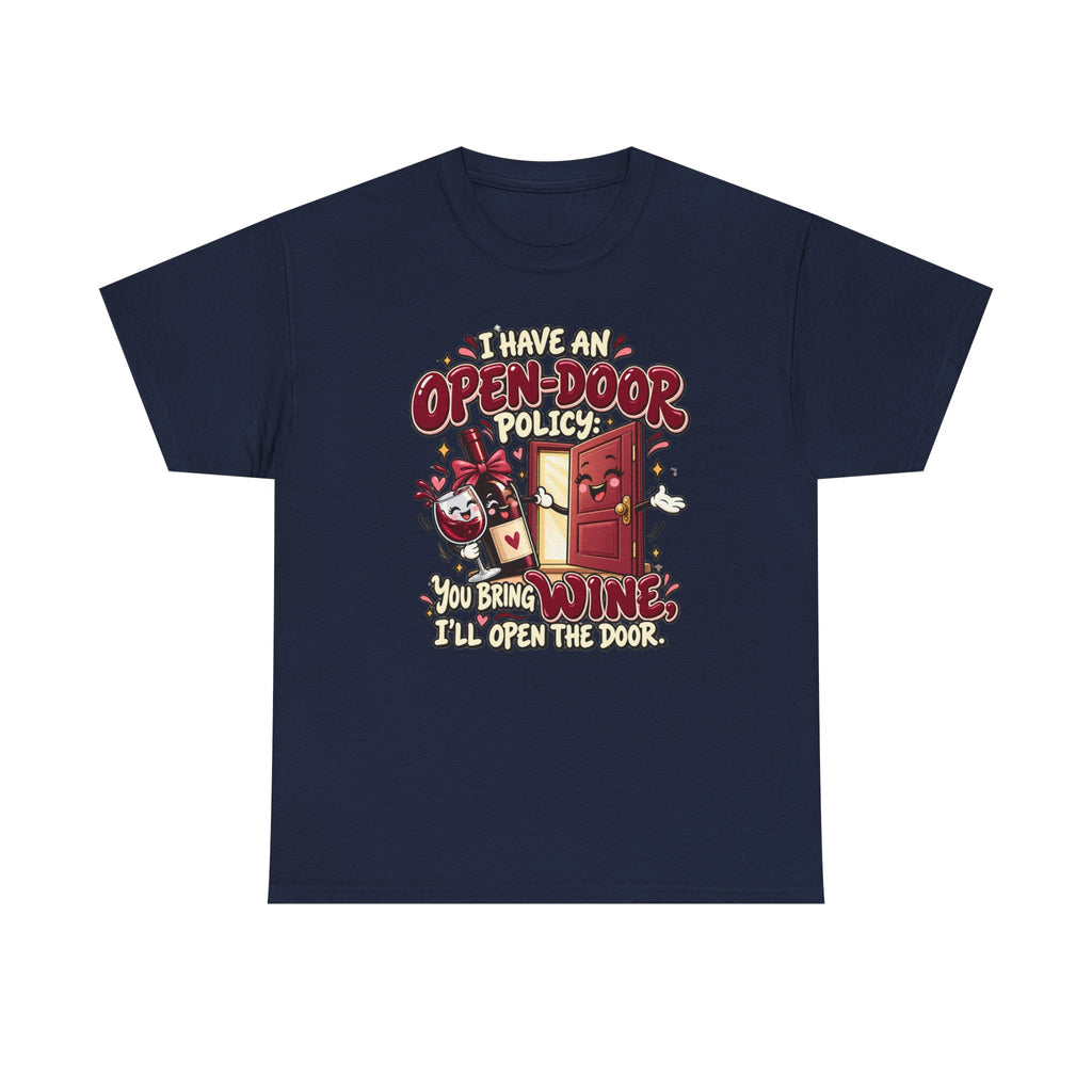 Open-Door Policy Wine Lover T-Shirt