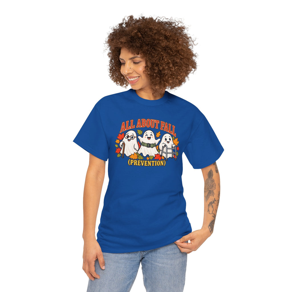 All About Fall (Prevention) Ghost Tee — Cute Halloween Autumn T-Shirt