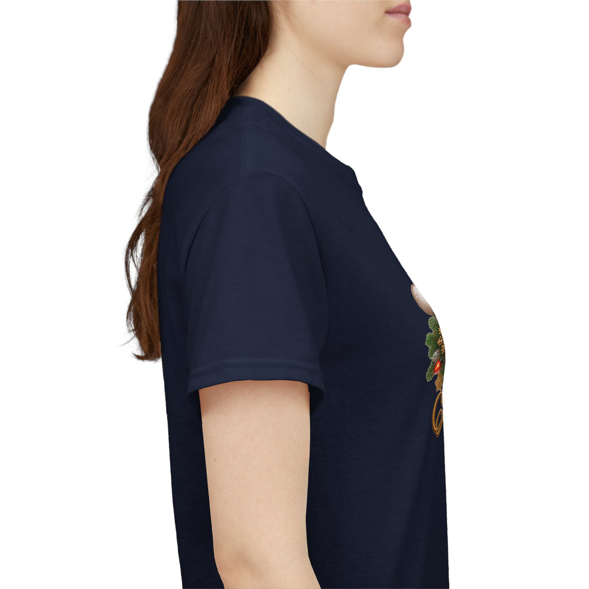 Merry Christmas Paw Prints Holiday Graphic Tee