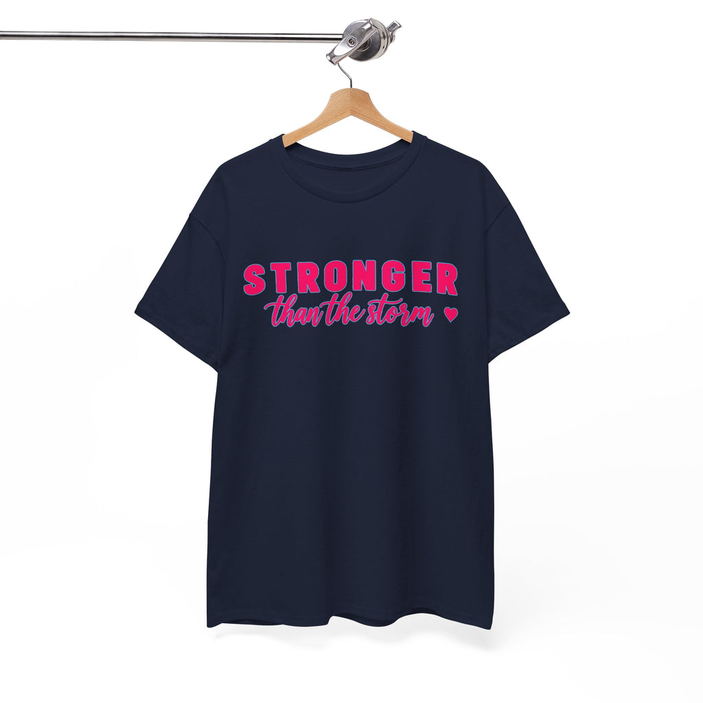 Stronger Than the Storm Tee - Inspirational Women's Resilience T-Shirt