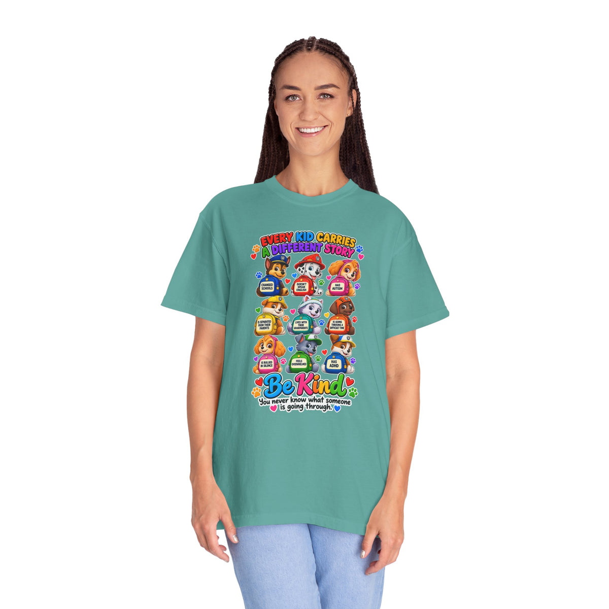 Be Kind Every Kid Carries Inspirational T-Shirt