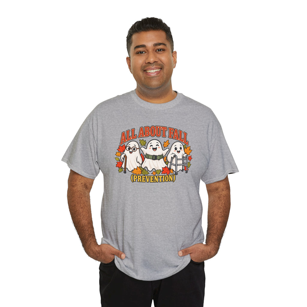 All About Fall (Prevention) Ghost Tee — Cute Halloween Autumn T-Shirt