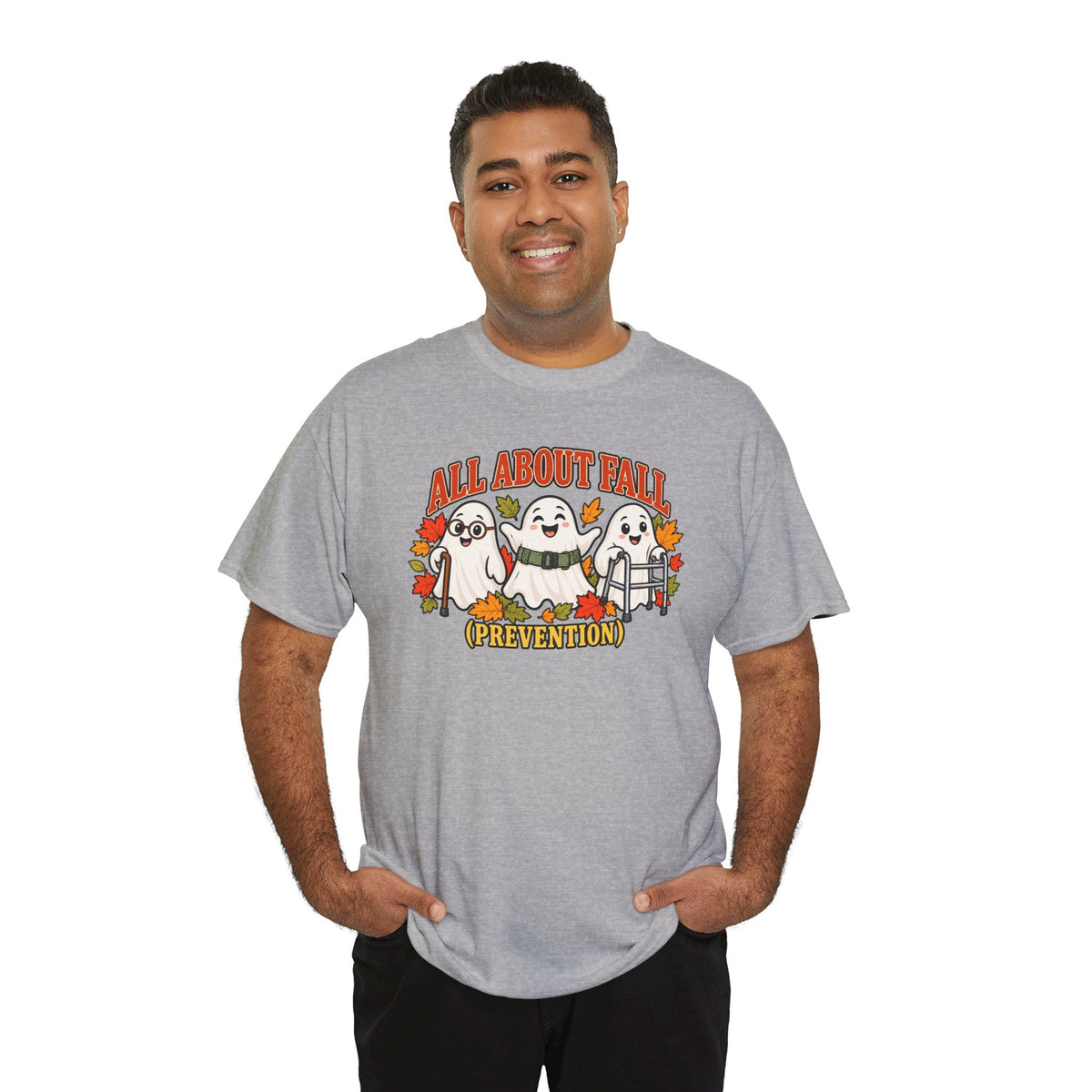 All About Fall (Prevention) Ghost Tee — Cute Halloween Autumn T-Shirt