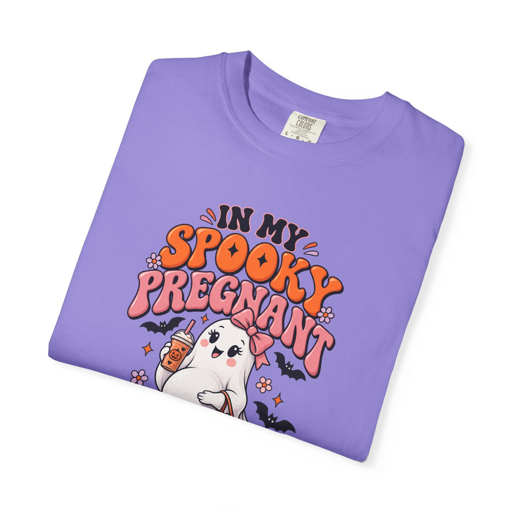 Pregnant Halloween T-Shirt — "In My Spooky Pregnant Era" Cute Ghost Maternity Tee