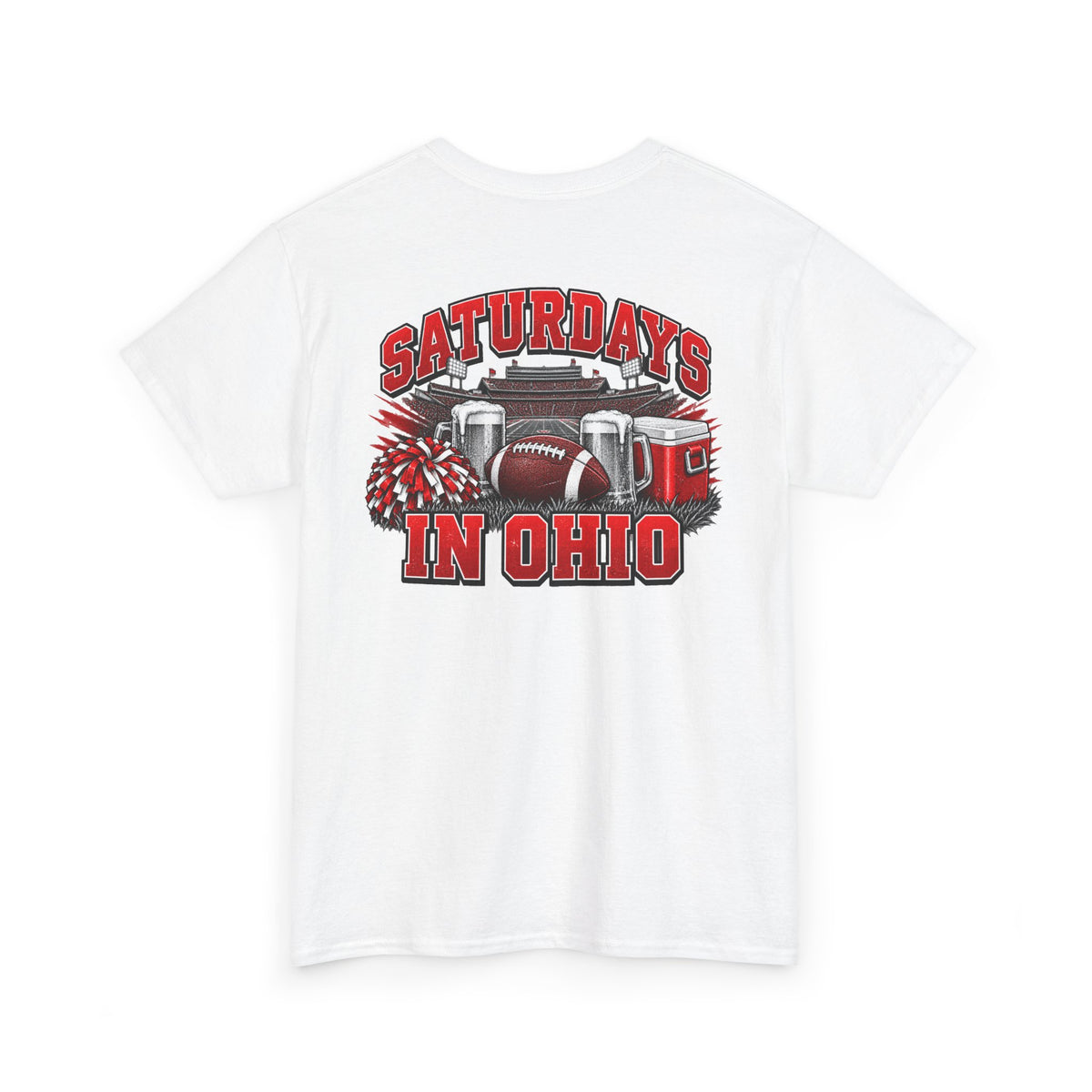T-Shirt — Saturdays in Ohio Football & Tailgate Tee