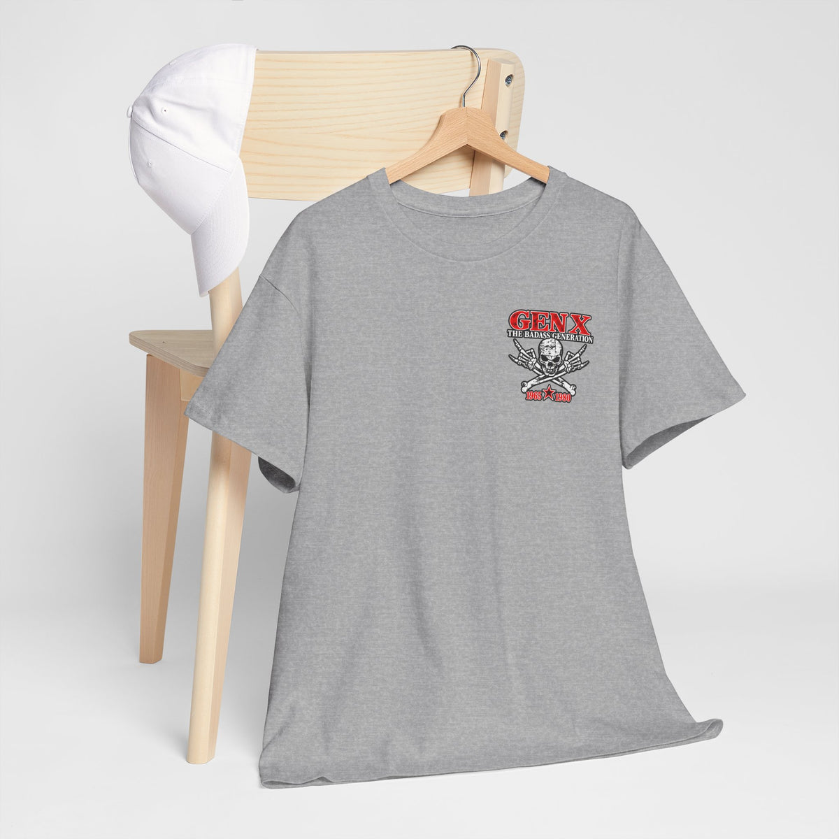 Gen X T‑Shirt — "The Badass Generation" Skull & Crossbones Retro Tee