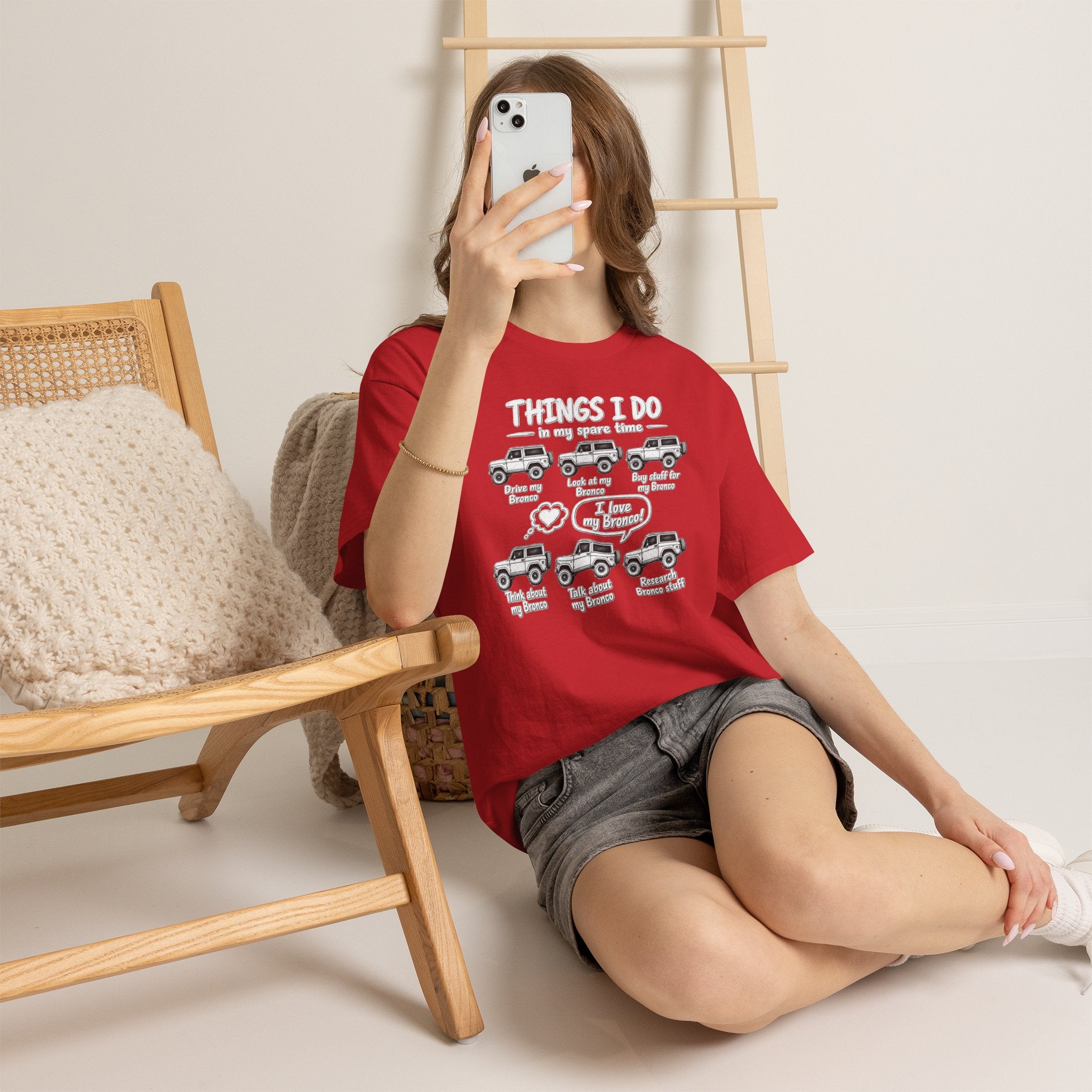 T‑Shirt — "Things I Do in My Spare Time" Jeep Lover Graphic Tee