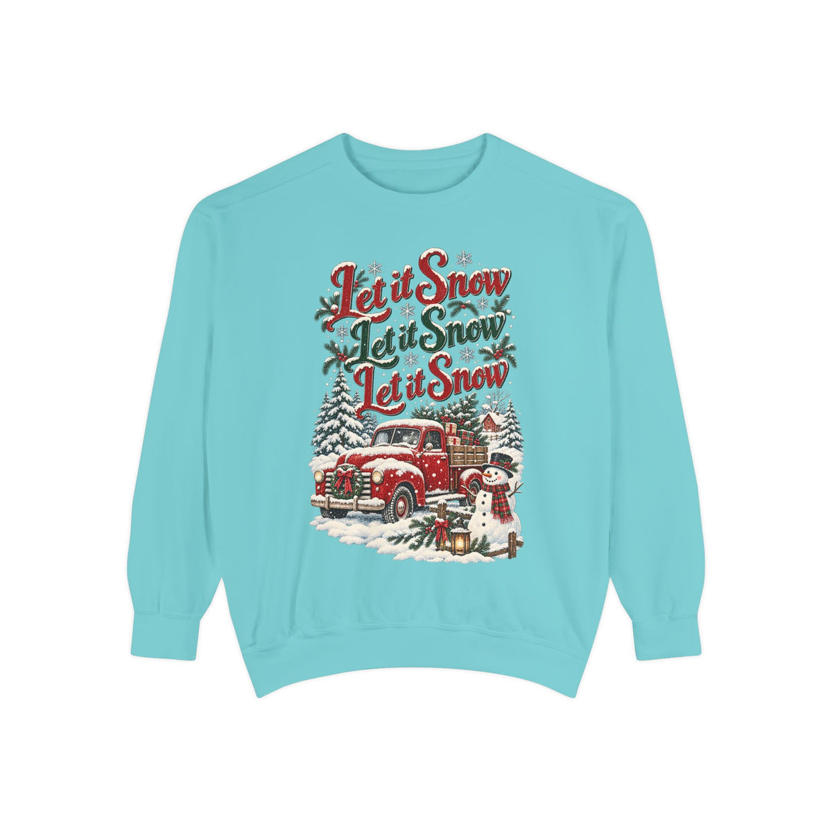 Let It Snow Vintage Truck Sweatshirt