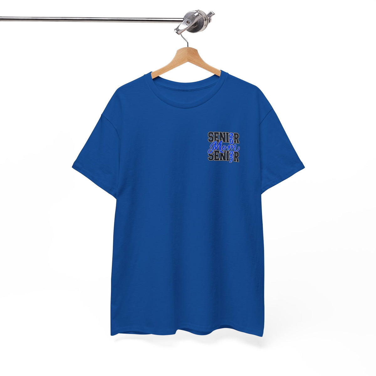 Senior Mom 2027 T-Shirt — Back Print Proud Senior Parent Tee