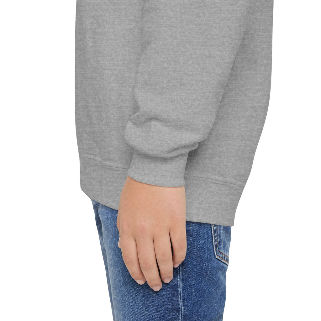 Youth Crewneck Sweatshirt — Cute Smiley "Stay Sweet" Graphic, Kids Cozy Pullover